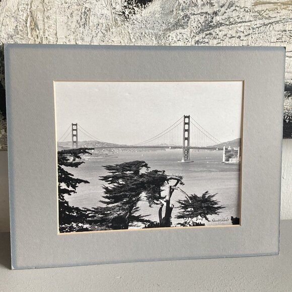 Golden Gate Bridge San Francisco Photo Print Danielle Dube 2006 signed matted - Picture 1 of 6